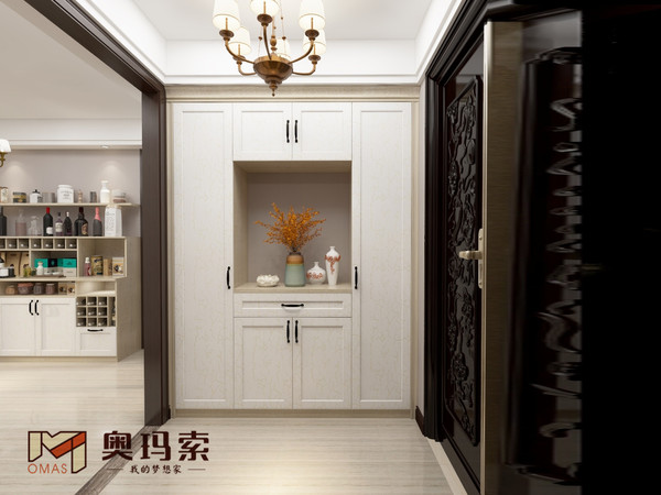 现代简约入户-拉米橡木+同步白橡
